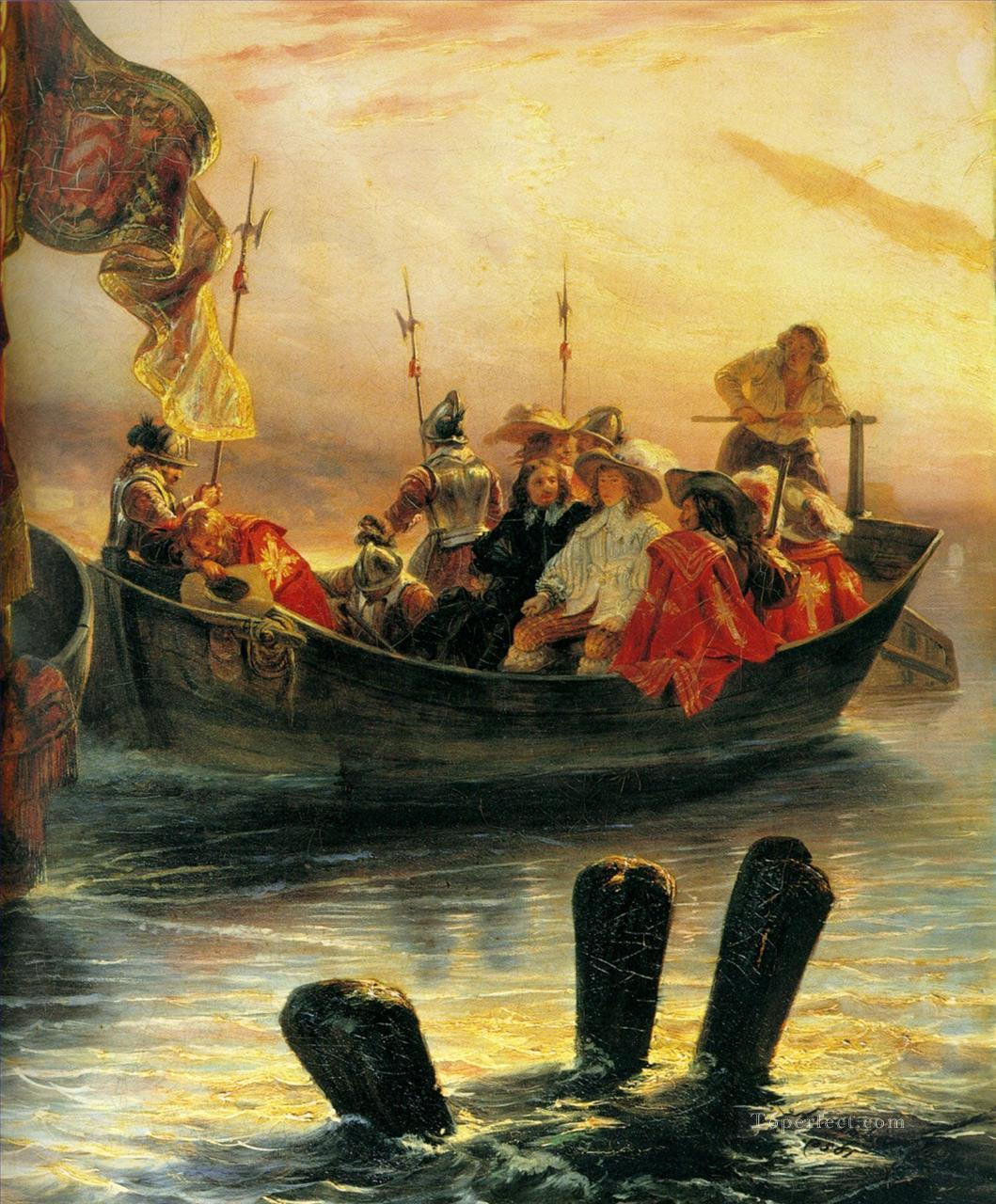 リシュリュー枢機卿 1829 年に歴史を残したイポリット・ドラローシュ油絵